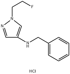 N-benzyl-1-(2-fluoroethyl)-1H-pyrazol-4-amine,1856023-48-7,结构式