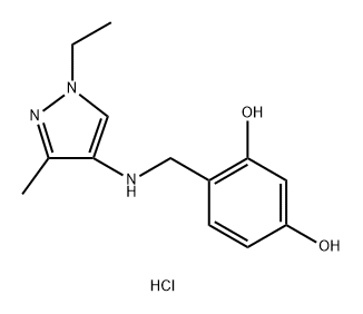 4-{[(1-ethyl-3-methyl-1H-pyrazol-4-yl)amino]methyl}benzene-1,3-diol|