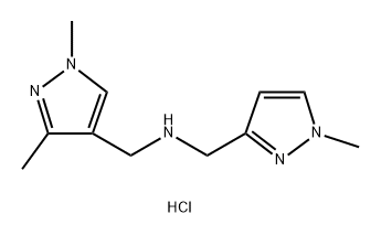 1-(1,3-dimethyl-1H-pyrazol-4-yl)-N-[(1-methyl-1H-pyrazol-3-yl)methyl]methanamine|