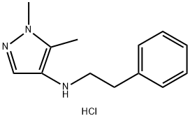 1,5-dimethyl-N-(2-phenylethyl)-1H-pyrazol-4-amine Structure