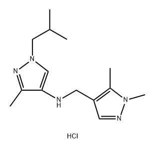 N-[(1,5-dimethyl-1H-pyrazol-4-yl)methyl]-1-isobutyl-3-methyl-1H-pyrazol-4-amine Structure