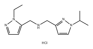 1-(1-ethyl-1H-pyrazol-5-yl)-N-[(1-isopropyl-1H-pyrazol-3-yl)methyl]methanamine Structure