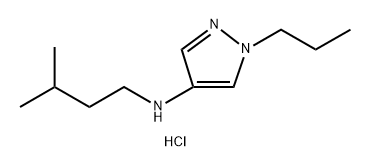 N-(3-methylbutyl)-1-propyl-1H-pyrazol-4-amine,1856026-30-6,结构式