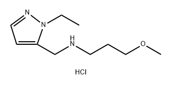 (1-ethyl-1H-pyrazol-5-yl)methyl](3-methoxypropyl)amine Structure