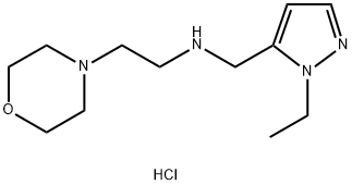 (1-ethyl-1H-pyrazol-5-yl)methyl](2-morpholin-4-ylethyl)amine Structure