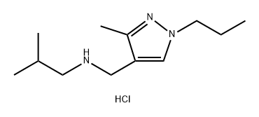 isobutyl[(3-methyl-1-propyl-1H-pyrazol-4-yl)methyl]amine Structure