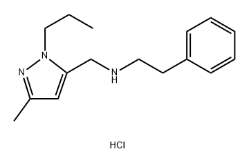 (3-methyl-1-propyl-1H-pyrazol-5-yl)methyl](2-phenylethyl)amine 结构式