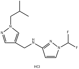 1856029-69-0 1-(difluoromethyl)-N-[(1-isobutyl-1H-pyrazol-4-yl)methyl]-1H-pyrazol-3-amine