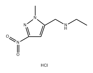 ethyl[(1-methyl-3-nitro-1H-pyrazol-5-yl)methyl]amine Structure