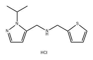 1-(1-isopropyl-1H-pyrazol-5-yl)-N-(2-thienylmethyl)methanamine 结构式