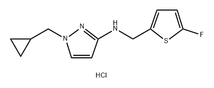 1-(cyclopropylmethyl)-N-[(5-fluoro-2-thienyl)methyl]-1H-pyrazol-3-amine Structure