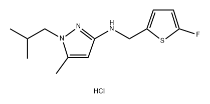 N-[(5-fluoro-2-thienyl)methyl]-1-isobutyl-5-methyl-1H-pyrazol-3-amine,1856033-16-3,结构式