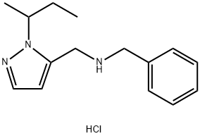 benzyl[(1-sec-butyl-1H-pyrazol-5-yl)methyl]amine 化学構造式