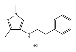 1,3-dimethyl-N-(2-phenylethyl)-1H-pyrazol-4-amine Structure