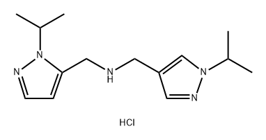 1-(1-isopropyl-1H-pyrazol-4-yl)-N-[(1-isopropyl-1H-pyrazol-5-yl)methyl]methanamine Structure