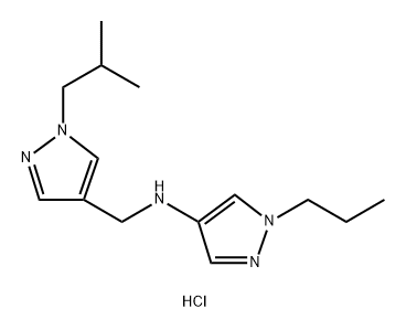 N-[(1-isobutyl-1H-pyrazol-4-yl)methyl]-1-propyl-1H-pyrazol-4-amine Structure