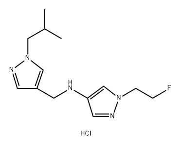 1-(2-fluoroethyl)-N-[(1-isobutyl-1H-pyrazol-4-yl)methyl]-1H-pyrazol-4-amine Structure