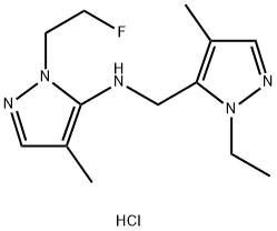 1856036-07-1 N-[(1-ethyl-4-methyl-1H-pyrazol-5-yl)methyl]-1-(2-fluoroethyl)-4-methyl-1H-pyrazol-5-amine