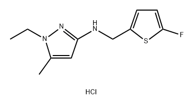 1-ethyl-N-[(5-fluoro-2-thienyl)methyl]-5-methyl-1H-pyrazol-3-amine Structure