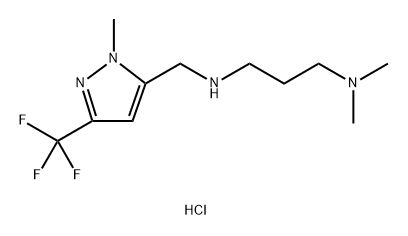 N,N-dimethyl-N'-{[1-methyl-3-(trifluoromethyl)-1H-pyrazol-5-yl]methyl}propane-1,3-diamine Structure