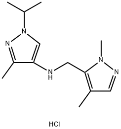 N-[(1,4-dimethyl-1H-pyrazol-5-yl)methyl]-1-isopropyl-3-methyl-1H-pyrazol-4-amine,1856041-00-3,结构式