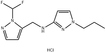 N-{[1-(difluoromethyl)-1H-pyrazol-5-yl]methyl}-1-propyl-1H-pyrazol-3-amine|