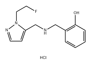 2-[({[1-(2-fluoroethyl)-1H-pyrazol-5-yl]methyl}amino)methyl]phenol Structure