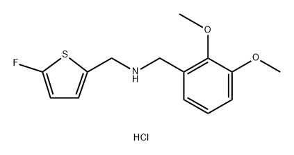 1-(2,3-dimethoxyphenyl)-N-[(5-fluoro-2-thienyl)methyl]methanamine Structure