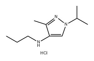 1-isopropyl-3-methyl-N-propyl-1H-pyrazol-4-amine Structure