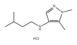 1,5-dimethyl-N-(3-methylbutyl)-1H-pyrazol-4-amine,1856049-15-4,结构式