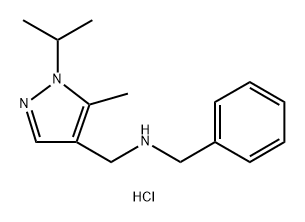 benzyl[(1-isopropyl-5-methyl-1H-pyrazol-4-yl)methyl]amine,1856050-46-8,结构式