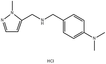4-(dimethylamino)benzyl][(1-methyl-1H-pyrazol-5-yl)methyl]amine,1856053-29-6,结构式