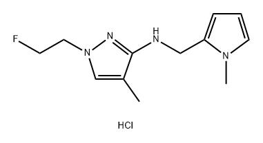 1-(2-fluoroethyl)-4-methyl-N-[(1-methyl-1H-pyrrol-2-yl)methyl]-1H-pyrazol-3-amine Structure