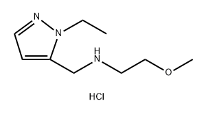 (1-ethyl-1H-pyrazol-5-yl)methyl](2-methoxyethyl)amine,1856055-02-1,结构式