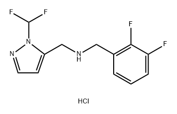 (2,3-difluorobenzyl){[1-(difluoromethyl)-1H-pyrazol-5-yl]methyl}amine Structure