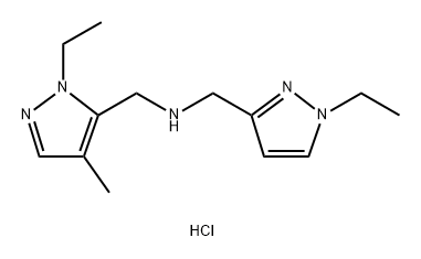 1-(1-ethyl-4-methyl-1H-pyrazol-5-yl)-N-[(1-ethyl-1H-pyrazol-3-yl)methyl]methanamine Structure