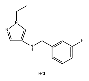 1-ethyl-N-(3-fluorobenzyl)-1H-pyrazol-4-amine Structure