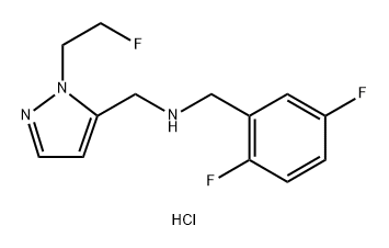 1-(2,5-difluorophenyl)-N-{[1-(2-fluoroethyl)-1H-pyrazol-5-yl]methyl}methanamine Structure