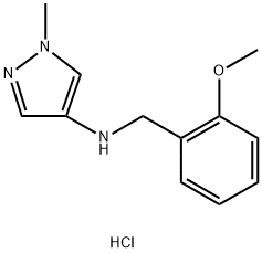 N-(2-methoxybenzyl)-1-methyl-1H-pyrazol-4-amine hydrochloride Structure