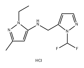 1856059-90-9 N-{[1-(difluoromethyl)-1H-pyrazol-5-yl]methyl}-1-ethyl-3-methyl-1H-pyrazol-5-amine