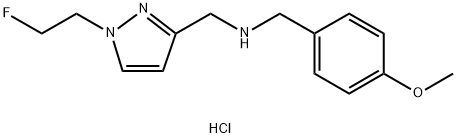 1-[1-(2-fluoroethyl)-1H-pyrazol-3-yl]-N-(4-methoxybenzyl)methanamine Structure