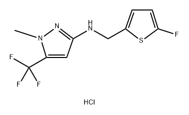 N-[(5-fluoro-2-thienyl)methyl]-1-methyl-5-(trifluoromethyl)-1H-pyrazol-3-amine|