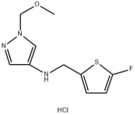 N-[(5-fluoro-2-thienyl)methyl]-1-(methoxymethyl)-1H-pyrazol-4-amine Structure