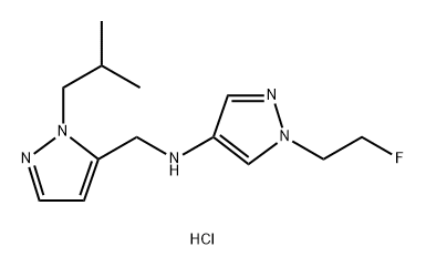 1-(2-fluoroethyl)-N-[(1-isobutyl-1H-pyrazol-5-yl)methyl]-1H-pyrazol-4-amine Structure