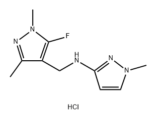 N-[(5-fluoro-1,3-dimethyl-1H-pyrazol-4-yl)methyl]-1-methyl-1H-pyrazol-3-amine Structure