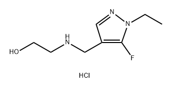 2-{[(1-ethyl-5-fluoro-1H-pyrazol-4-yl)methyl]amino}ethanol Structure