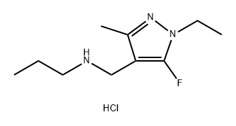 (1-ethyl-5-fluoro-3-methyl-1H-pyrazol-4-yl)methyl]propylamine 结构式