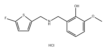 2-({[(5-fluoro-2-thienyl)methyl]amino}methyl)-6-methoxyphenol Structure