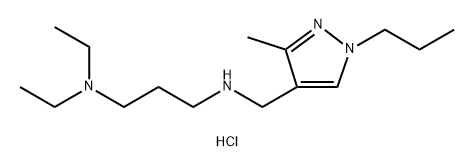 N,N-diethyl-N'-[(3-methyl-1-propyl-1H-pyrazol-4-yl)methyl]propane-1,3-diamine 结构式