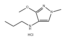 3-methoxy-1-methyl-N-propyl-1H-pyrazol-4-amine 结构式